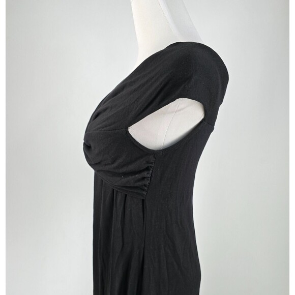 Reformation Anthropologie Midi Dress M Black Casual Comfort Off the Shoulder - Picture 4 of 8